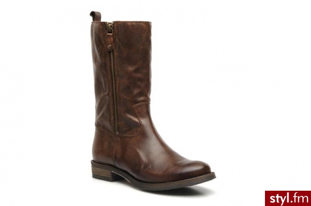 Georgia Rose PÓŁBUTY I BOTKI TEODOR BY (Brązowy) - Botki Buty Moda