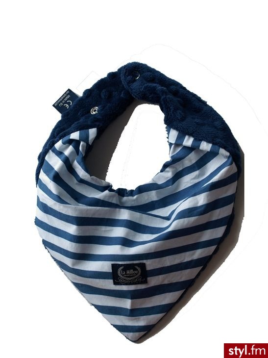 La Millou Apaszka Navy stripes granat - Nakrycia głowy Dodatki Moda