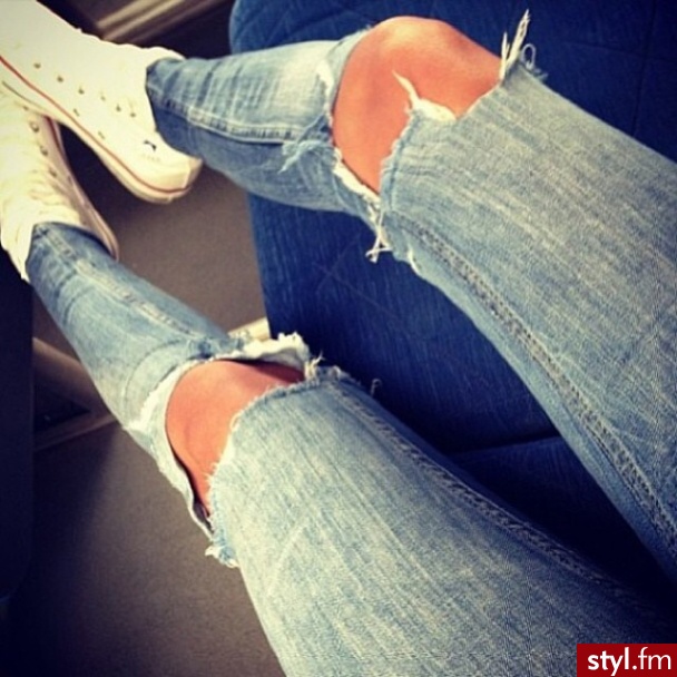 Jeansy Spodnie Moda