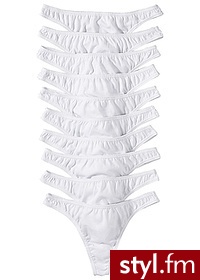 Bonprix Stringi (10 par) kolorowy-fuksja 960354_15390 - Majtki Bielizna Moda