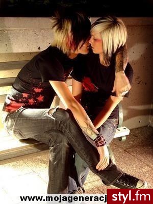 EMO Alternatywne Średnie Fryzury