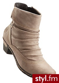 Bonprix Botki brunatny 974178_24596 - Botki Buty Moda