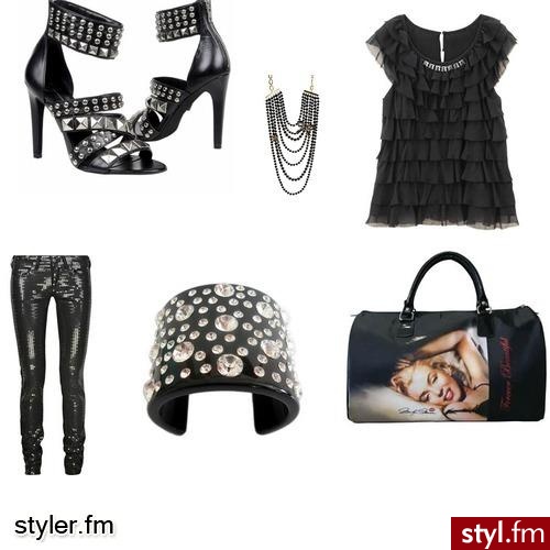 Czarny zestaw. na czarno - Styler