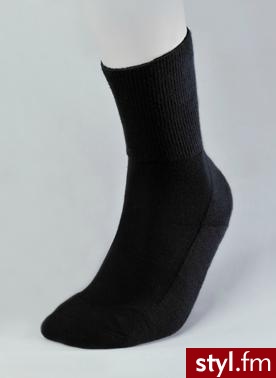 JJW DeoMed Skarpetki zdrowotne z trójwarstwową dzianiną frotte roz.35-37 (czarne) 1 para - Rajstopy Bielizna Moda