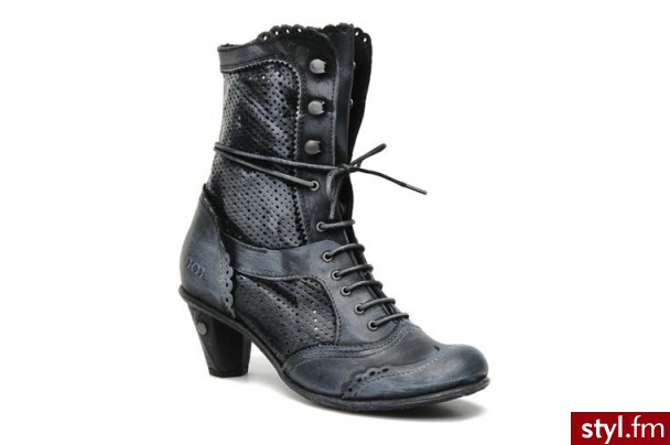 Dkode PÓŁBUTY I BOTKI VILMA 2 BY (Czarny) - Botki Buty Moda