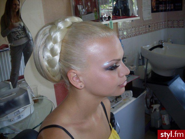 Blond Warkocze Proste Na co dzień Długie Fryzury