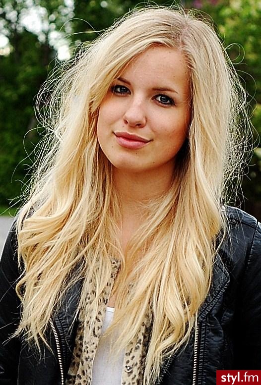 Blond Rozpuszczone Proste Na co dzień Długie Fryzury