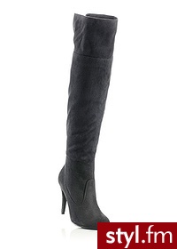 Bonprix Kozaki za kolano czarny 960388_25190 - Kozaki Buty Moda