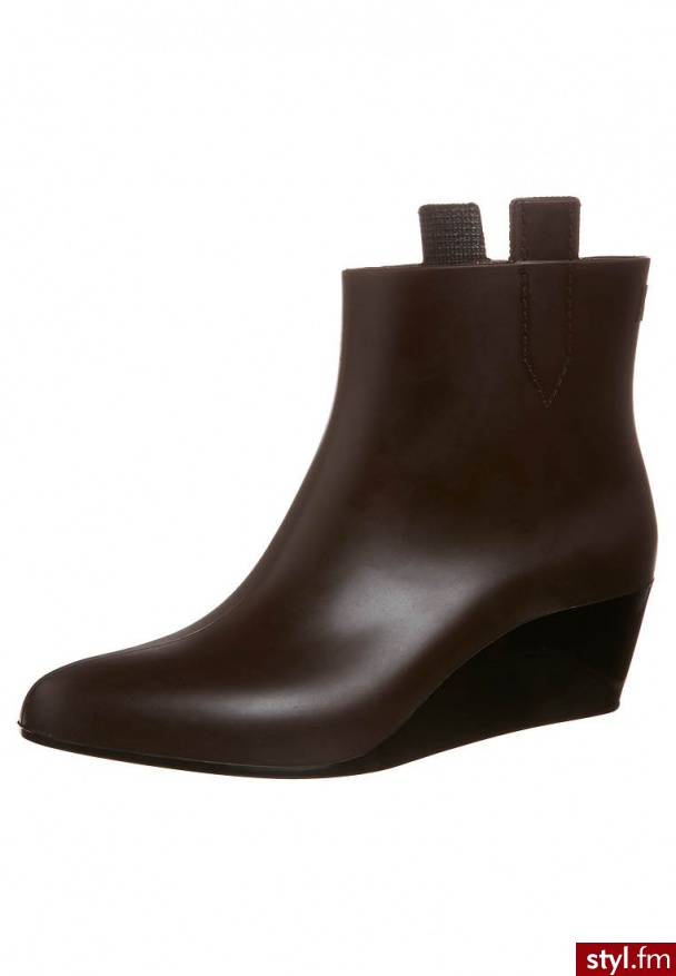 Kartell DEMI SOFIA Botki na koturnie brązowy Demi Sofia - Botki Buty Moda