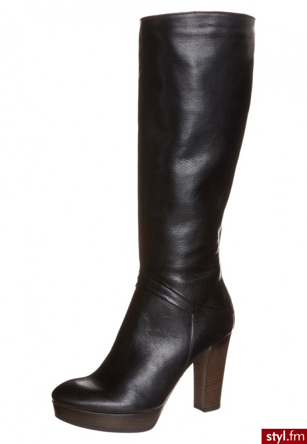 Mai Piu Senza Kozaki na obcasie czarny (086-312) - Kozaki Buty Moda