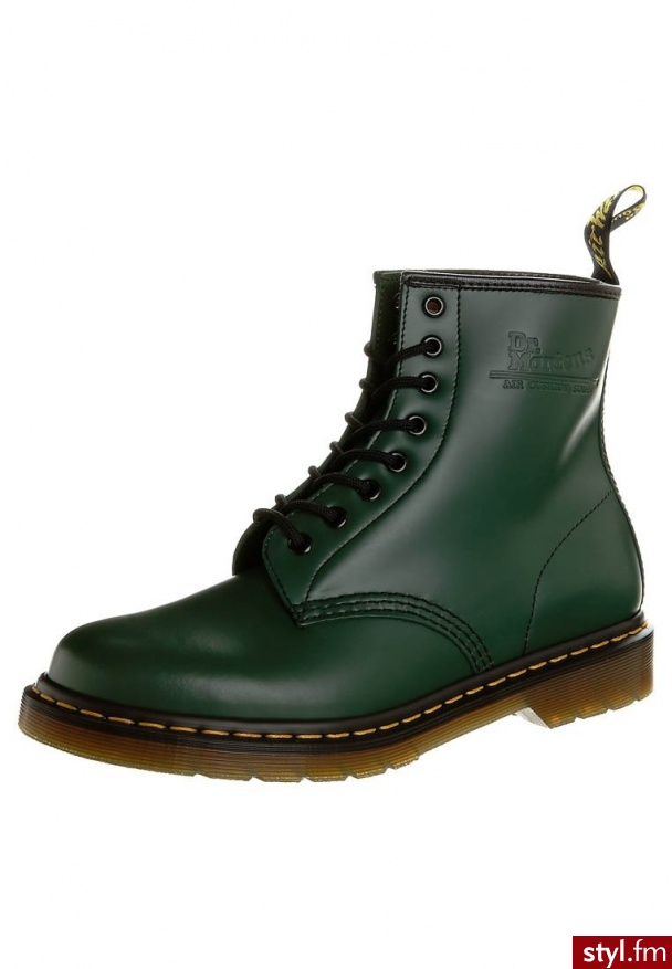 Dr. Martens SMOOTH Kozaki zielony - Kozaki Buty Moda