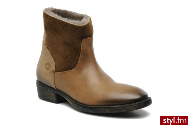 Fred De La Bretoniere PÓŁBUTY I BOTKI BEMIA BY FRED DE LA BRETONIERE (Beżowy) - Botki Buty Moda