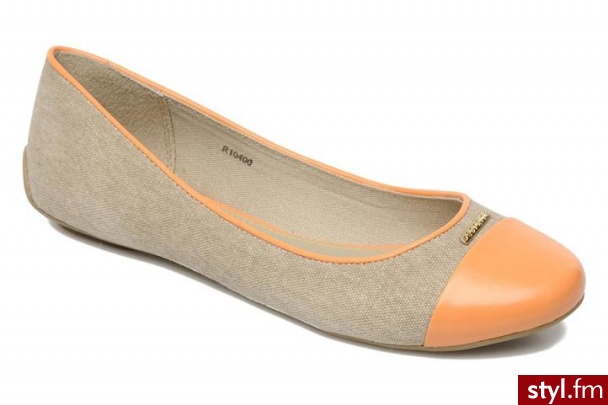 ESPRIT BALERINKI KAREN BALLERINA (Pomarańczowy) - Balerinki Buty Moda
