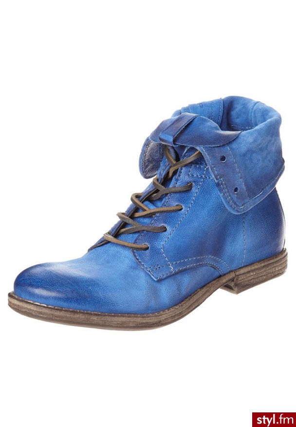 AirStep Botki sznurowane niebieski - Botki Buty Moda
