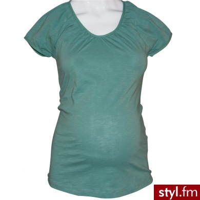 ESPRIT Bluzka z krótkim rękawkiem dla kobiet w ciąży evergreen - Tuniki Ciuchy Moda