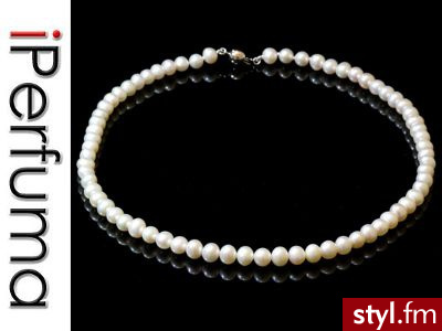 Naszyjnik z naturalnych  pereł 42 cm - Naszyjniki Biżuteria Moda