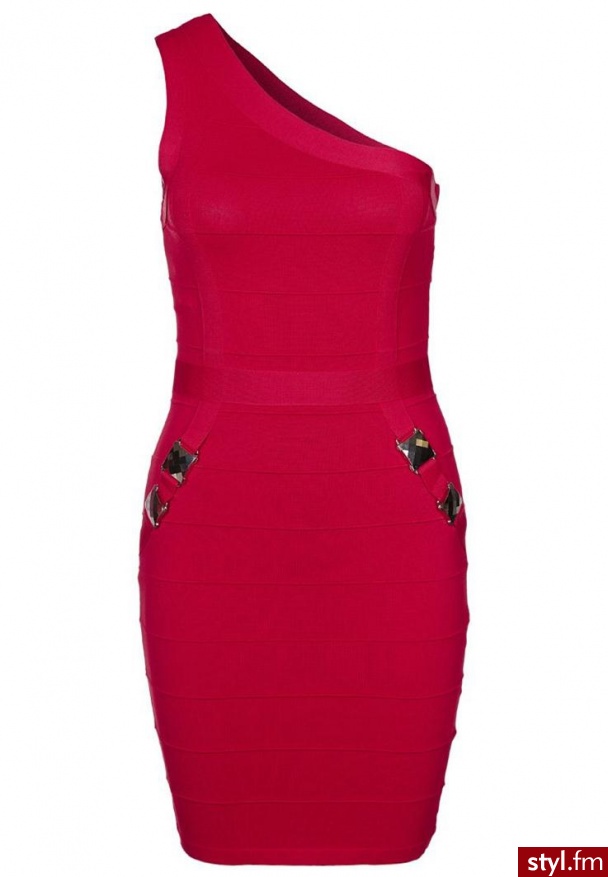 Lipsy Sukienka koktajlowa czerwony (JD02222) - Pozostałe Sukienki Moda