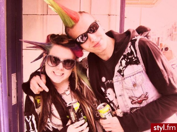 Punk Rock Alternatywne Średnie Fryzury