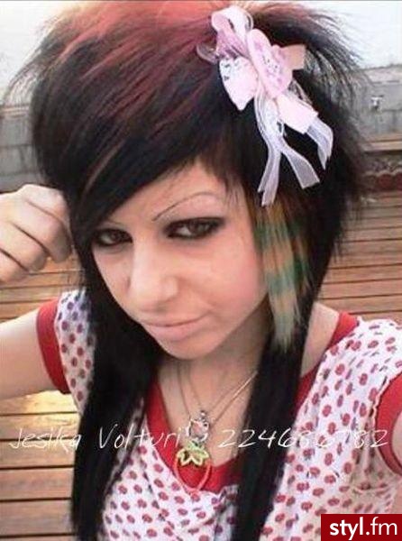 EMO Alternatywne Średnie Fryzury