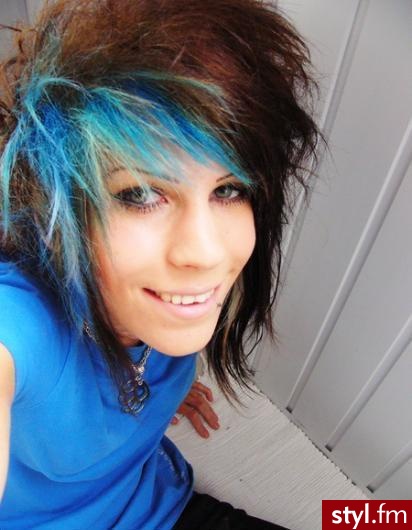 EMO Alternatywne Średnie Fryzury