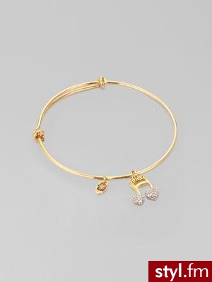 delikatna bronsoletka Juicy Couture wykonana z 12k złota z ozdobną nutką - 48$ - Pozostałe Dodatki Moda