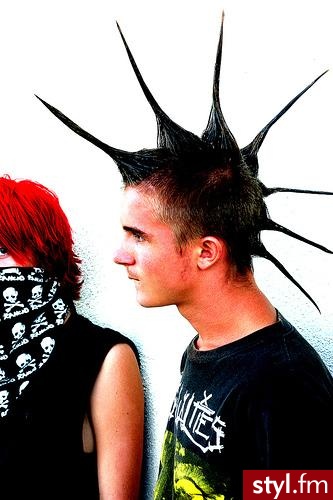 Punk Rock Alternatywne Średnie Fryzury