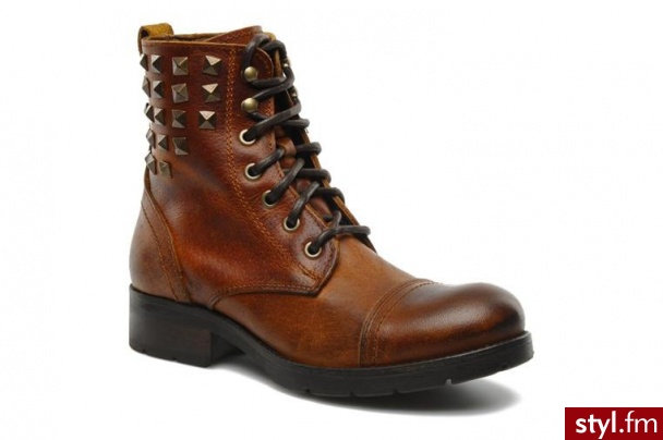 Koah PÓŁBUTY I BOTKI BRASS BY KOAH (Brązowy) - Botki Buty Moda