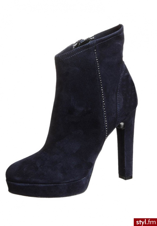 Mai Piu Senza Botki na obcasie niebieski (274154) - Botki Buty Moda