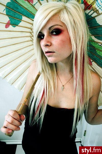 EMO Alternatywne Średnie Fryzury
