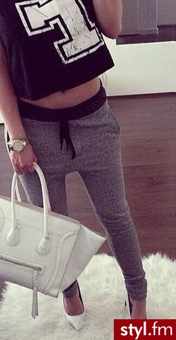 Dresowe Spodnie Moda