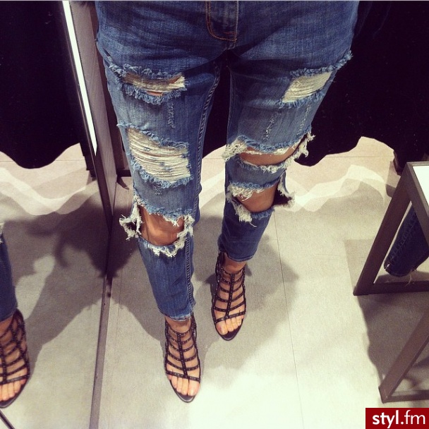 Jeansy Spodnie Moda