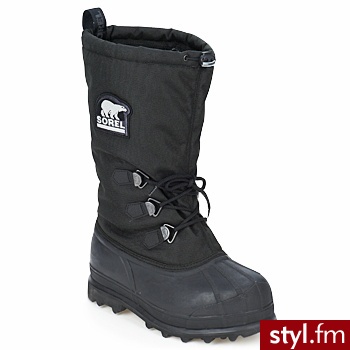 Sorel Buty  Glacier Black - Kozaki Buty Moda