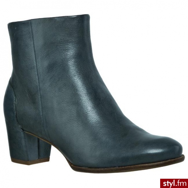 ECCO Botki Pailin 35121301159 Pavement Niebieski - Botki Buty Moda