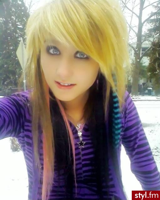 EMO Alternatywne Średnie Fryzury