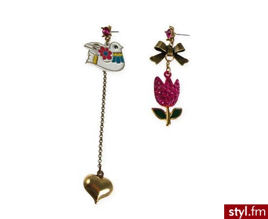 Wiosenne kolczyki Betsey Johnson - 40$ - Pozostałe Dodatki Moda
