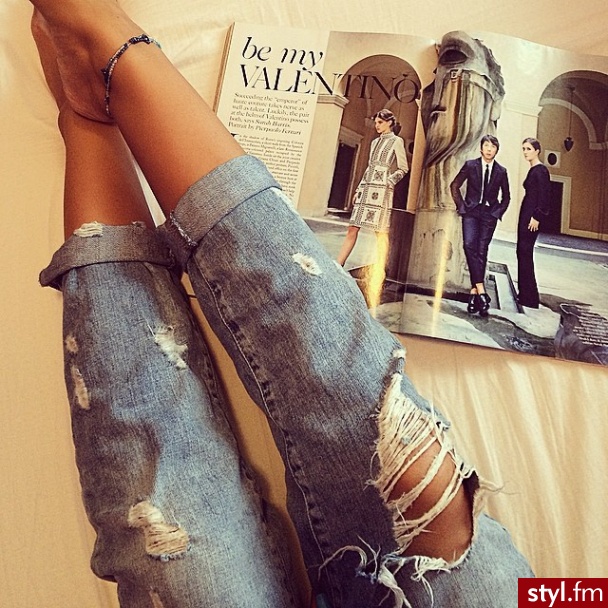 Jeansy Spodnie Moda