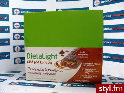 AXELLUS DIETALIGHT Baton przekąska karmelowa w mlecznej czekoladzie - dieta niskokaloryczna 6sztuk x 60g - Bransoletki Biżuteria Moda
