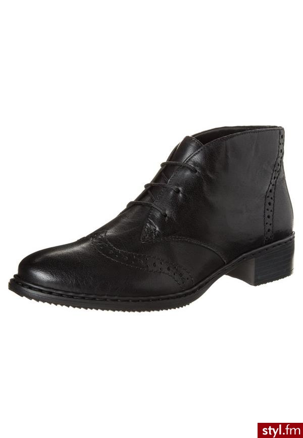 Rieker Botki sznurowane czarny (72910) - Botki Buty Moda