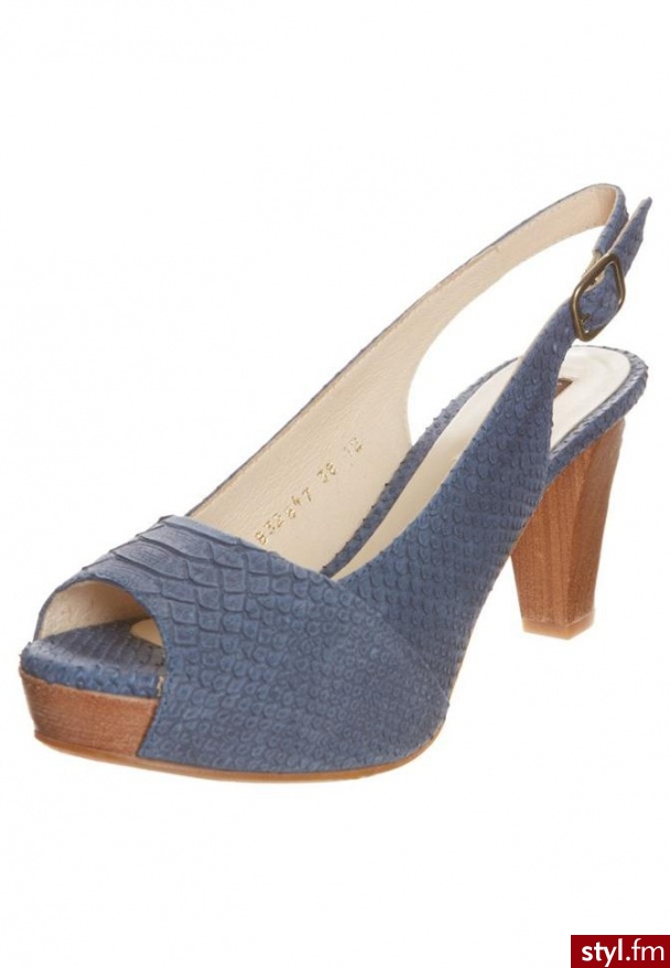 Gadea FANY Szpilki Peep Toe petrol - Szpilki Buty Moda