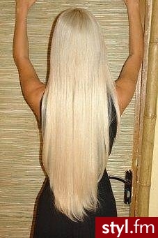 Blond Rozpuszczone Proste Na co dzień Długie Fryzury