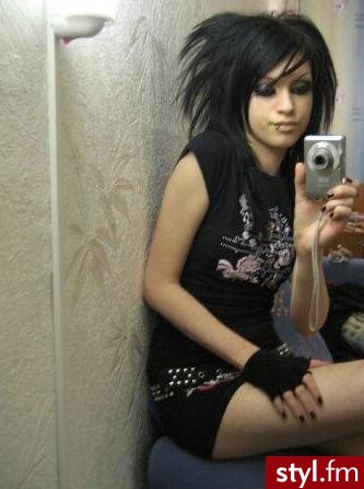 EMO Alternatywne Średnie Fryzury