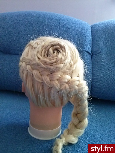 Blond Warkocze Proste Na co dzień Długie Fryzury