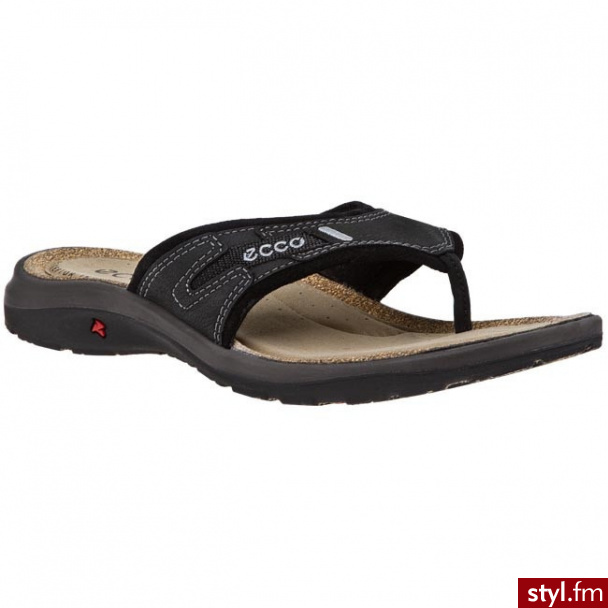 ECCO Japonki Costa 83103453859 Black - Klapki Buty Moda