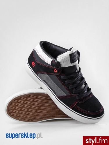 Etnies BUTY RVM LX (BLK/GRY/RED) 42.5 Skate Czarny - Pozostałe Buty Moda