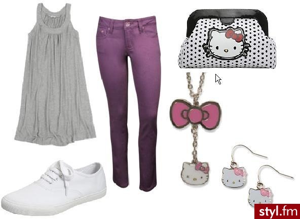 co powiecie na ten zestawik?Ja sądzę że jest słodzusi...Hello Kitty koffam cię ! - Styler