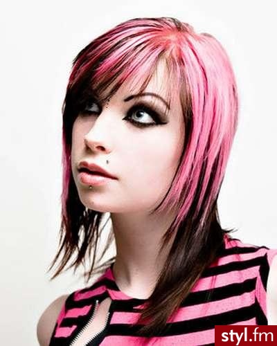 EMO Alternatywne Średnie Fryzury