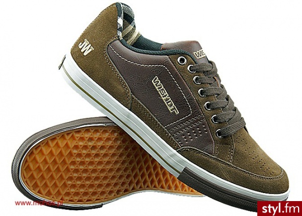 Wishot Buty sportowe Skate męskie WI-11-032-C roz. 41-45 - kolor C Odcienie beżu i brązu - Pozostałe Buty Moda