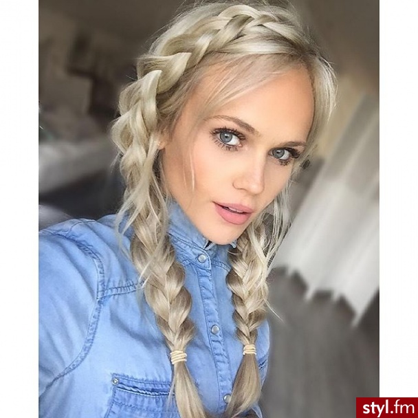 Blond Warkocze Kręcone Na co dzień Długie Fryzury