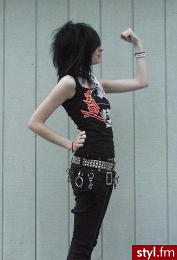 EMO Alternatywne Średnie Fryzury
