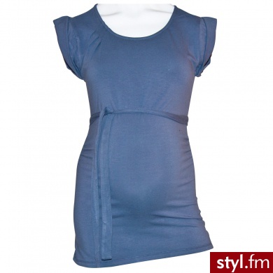MAMA LICIOUS Bluzka z krótkim rękawem dla kobiet w ciąży MIKKA vintage indigo - Tuniki Ciuchy Moda